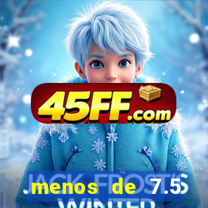 menos de 7.5 escanteios o que significa